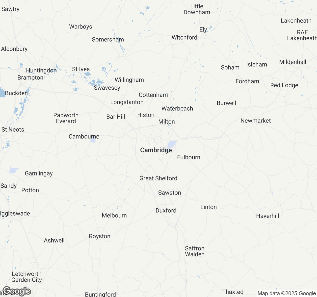 Map of Cambridge